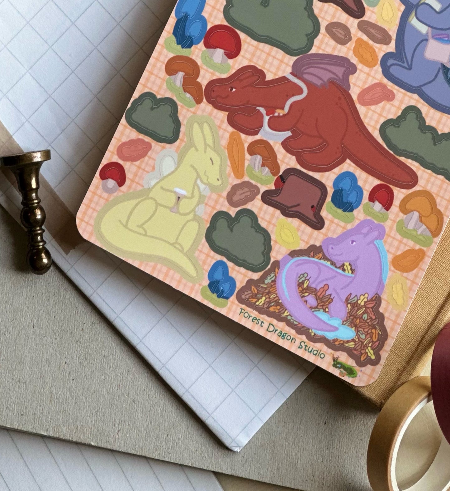 Forest Dragons Sticker Sheet