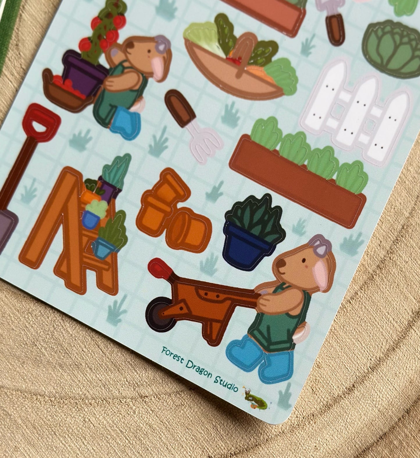 Vegetable Gardening Sticker Sheet