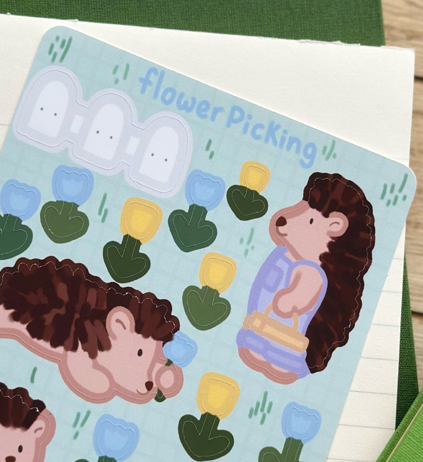 Flower Picking Sticker Sheet