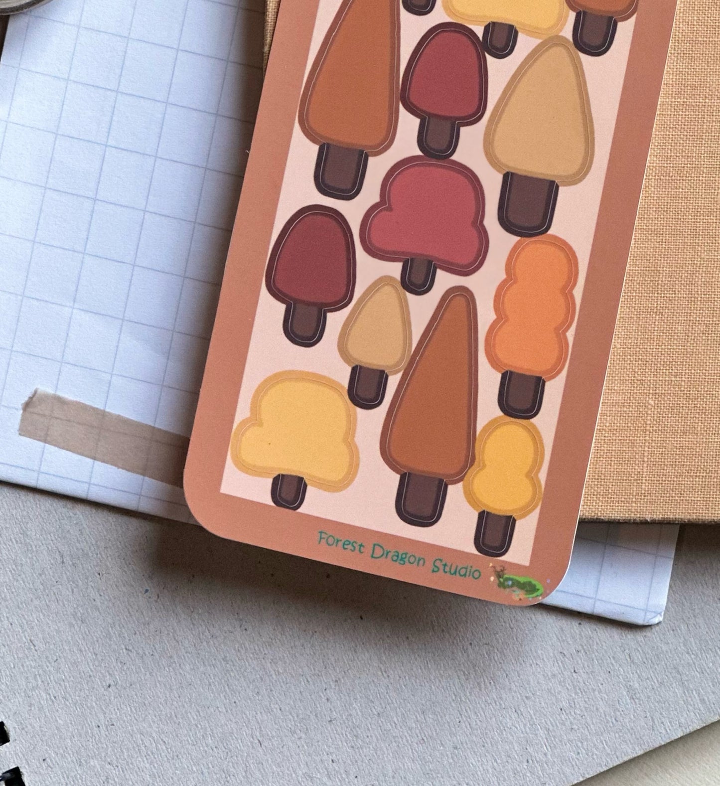 Autumn Trees Sticker Column