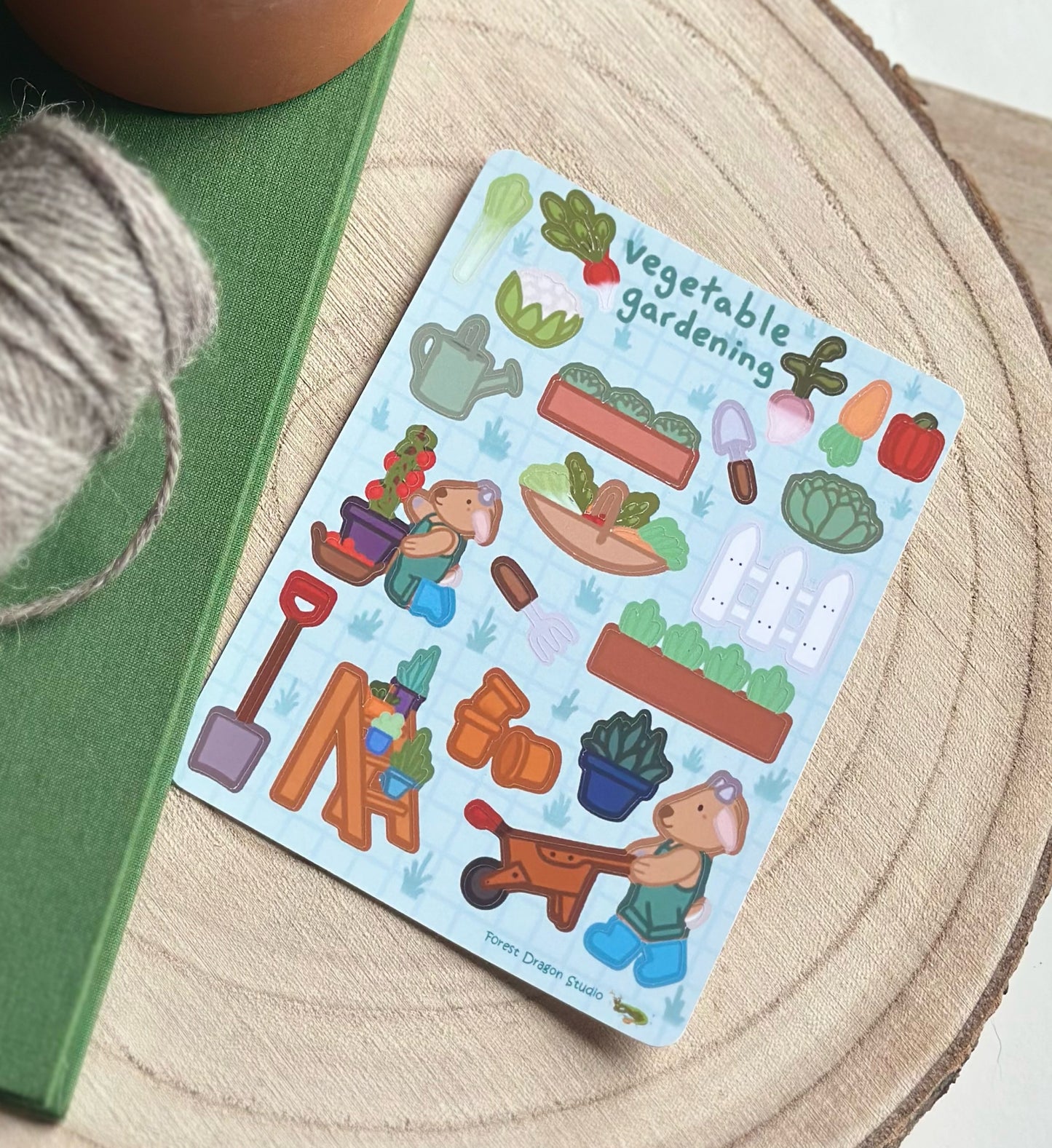 Vegetable Gardening Sticker Sheet