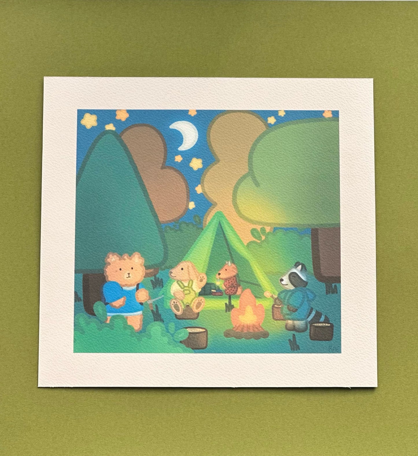 Camping Nights Art Print